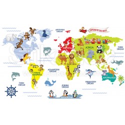 Mapa sveta 2 stiker
